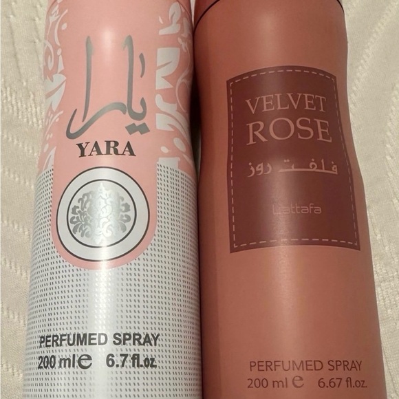 Lattafa Velvet Rose & Viral Lattafa Yara Dubai Perfumed Deodorant Spray Bundle - Picture 6 of 6